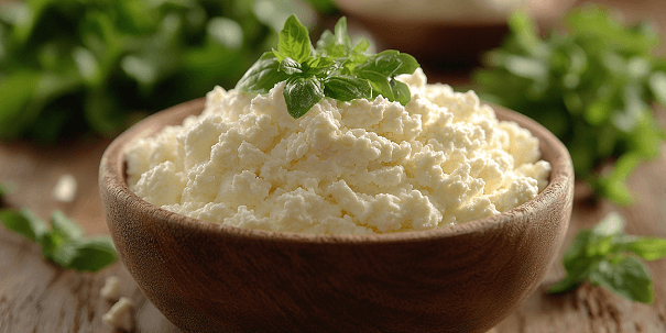 Un bol de ricotta