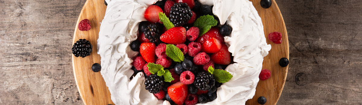 Pavlova fruits rouges