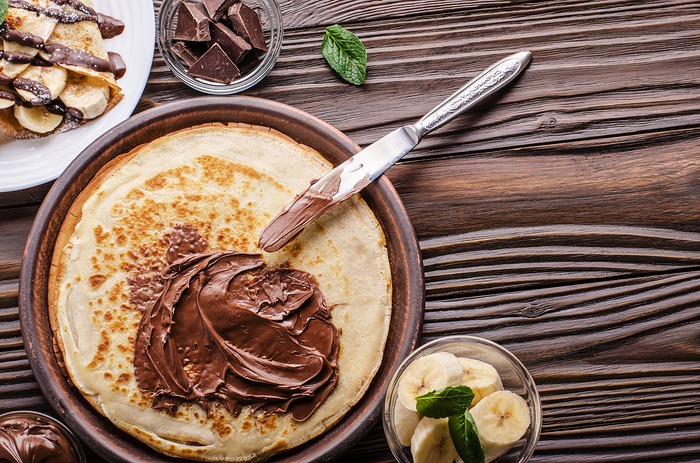 Des crêpes au Nutella